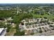 Stunning aerial view showcases a neighborhood with lush landscaping and community ponds at 10520 Tapestry Dr, Port Richey, FL 34668