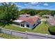 Charming home with a well manicured lawn, complemented by mature trees and surrounding greenery at 10520 Tapestry Dr, Port Richey, FL 34668
