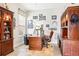 Office space with decorative wall and tile flooring at 11327 Lake Lucaya Dr, Riverview, FL 33579