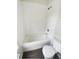 Clean bathroom features a shower-tub combo, toilet, and vanity, creating a relaxing and functional space at 1237 Blenhem Ct, Wesley Chapel, FL 33543