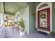 Charming front porch with decorative front door, inviting entrance to this well maintained home at 1932 Sean Wood Cir, Brandon, FL 33510