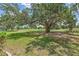 Expansive backyard featuring lush green grass and mature trees, offering a serene and private outdoor space at 3350 Stonebridge Trl, Valrico, FL 33596