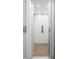Residential elevator with white interior and wooden floors at 419 S Shore Crest Dr, Tampa, FL 33609