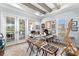 Bright studio with exposed-beam ceilings, French doors, and multiple stations at 419 S Shore Crest Dr, Tampa, FL 33609