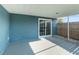 Covered outdoor patio has a concrete floor and a stucco wall and a yard at 4238 Glissade Dr, New Port Richey, FL 34652