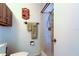 Bright bathroom featuring tile flooring, updated fixtures and a stand-up shower at 6421 Wilshire Dr, Tampa, FL 33615