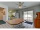 Eat in Kitchen with sliding glass doors leading to the pool area, open concept at 6421 Wilshire Dr, Tampa, FL 33615