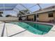Screened-in pool provides the perfect place to relax and unwind in the sun at 6421 Wilshire Dr, Tampa, FL 33615