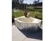 Unique outdoor hot tub with a metal exterior, set on a stone patio at 6903 11Th Ave E, Palmetto, FL 34221