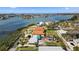 High aerial view of neighborhood at 7075 Sunset S Dr, South Pasadena, FL 33707