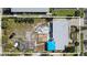 Aerial view of lot showing layout of property at 7075 Sunset S Dr, South Pasadena, FL 33707
