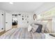 Bright bedroom featuring a built-in shelving and a window with natural light at 708 53Rd N Ave, St Petersburg, FL 33703