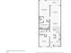 Detailed one-bedroom condo floor plan showing layout of living spaces and room dimensions at 7564 Bayshore Dr # 302, Treasure Island, FL 33706