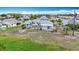 Aerial view of the home in a quiet residential neighborhood at 904 Desert Hills Dr, Sun City Center, FL 33573