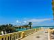 View from the patio overlooking the bridge and bay at 100 Bluff View Dr # 105C, Belleair Bluffs, FL 33770