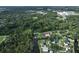 Aerial view showcasing property with quick access to the canal leading into the main lake at 10922 Park Dr, Riverview, FL 33569