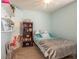 Cozy bedroom with a nautical theme and custom wall art at 11021 Silver Dancer Dr, Riverview, FL 33579