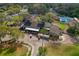 Aerial view of the community clubhouse offering a gathering space for residents and events at 12407 Partridge Hill Row, Hudson, FL 34667