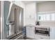 Kitchen with stainless steel refrigerator and modern appliances at 1600 Gulf Blvd # 1112, Clearwater Beach, FL 33767