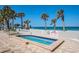 Inviting spa with ocean view and clear blue water in a lovely community at 1600 Gulf Blvd # 1112, Clearwater Beach, FL 33767