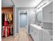 Modern bathroom with a stylish vanity, mirror, and lighting fixtures at 2003 Cordova Grn, Seminole, FL 33777