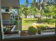 View of the lawn and back of the property at 2293 Swedish Dr # 11, Clearwater, FL 33763