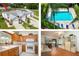 Aerial shot of townhomes with a pool and landscaping at 3010 Beecher E Dr # A, Palm Harbor, FL 34683