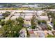 An aerial view highlights the proximity to commercial areas and green spaces at 3245 Freemont S Ter, St Petersburg, FL 33712