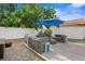 Private backyard with wooden deck, comfortable seating area, and stylish outdoor decor at 3245 Freemont S Ter, St Petersburg, FL 33712