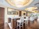 Entertain guests at this bar, offering marble countertops, wood cabinets, and comfortable seating at 331 Cleveland St # 906, Clearwater, FL 33755