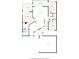 Layout of house with the living room, bedrooms, kitchen, garage, porch, deck, screened porch and bathrooms at 4694 Huron Rd, St Petersburg, FL 33708
