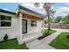 Close up of the front porch and entrance at 6504 N 13Th St, Tampa, FL 33604
