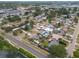 Expansive aerial view of a residential neighborhood showcasing cozy homes and tree-lined streets at 8305 75Th Pl, Seminole, FL 33777