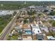 Overhead view of a tranquil neighborhood near a marsh, highlighting its community layout and quiet streets at 8305 75Th Pl, Seminole, FL 33777