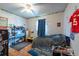 Neutrally decorated bedroom offers comfortable living with ceiling fan and natural light at 8305 75Th Pl, Seminole, FL 33777