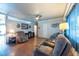 Comfortable living room with hardwood floors, plenty of seating and great natural light at 8305 75Th Pl, Seminole, FL 33777