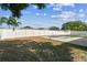 Vinyl fenced-in backyard with an in-ground pool and lots of space at 8413 Lopez Dr, Tampa, FL 33615