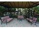 Outdoor gazebo with comfortable seating area at 8423 Edgewater Place Blvd, Tampa, FL 33615