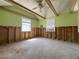Bedroom with a vaulted ceiling offering exposed framing, presenting an opportunity to create a personalized space at 13326 1St E St, Madeira Beach, FL 33708