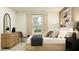Comfortable bedroom features a cozy bed, natural light, and modern decor for a relaxing retreat at 15091 Zircon Red Dr, Wimauma, FL 33598