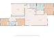 Detailed floor plan shows layout of bedrooms, bathrooms, kitchen, and living areas at 16866 Balance Cv, Land O Lakes, FL 34638