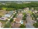 Expansive aerial view of a community featuring a blend of homes and natural surroundings at 18424 Cypress Bay Pkwy, Land O Lakes, FL 34638