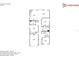 Detailed floor plan showcasing the layout of the home with room dimensions and key features at 1850 Fuller Dr, Clearwater, FL 33755
