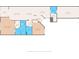 Illustrated floor plan showcasing the layout with dimensions of each room and spaces at 1936 Heron Cove Dr # 104, Lutz, FL 33549