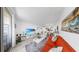 Spacious living area featuring modern furniture and décor, seamlessly integrating living spaces at 2333 Feather Sound Dr # B309, Clearwater, FL 33762