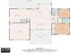 Detailed floor plan showcasing the layout of the home's living spaces, bedrooms, and amenities at 3165 Renatta Dr, Belleair Bluffs, FL 33770