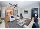 Cozy living room with new floors, bright decor and plenty of space at 3165 Renatta Dr, Belleair Bluffs, FL 33770