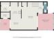 First floor plan showing layout of the house including the kitchen, bath, living room, and patio at 3203 Doe Ct, Brandon, FL 33511