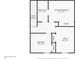 Second floor plan showing layout of the house including the bedrooms, bathroom, and office at 3203 Doe Ct, Brandon, FL 33511