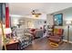 Charming living area with hardwood floors, comfortable seating, and natural light at 3203 Doe Ct, Brandon, FL 33511